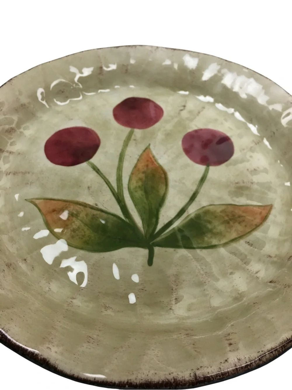 Tabletops Unlimited Gisella Garden 8.5” Salad Plate Dish Hand-painted Ceramic